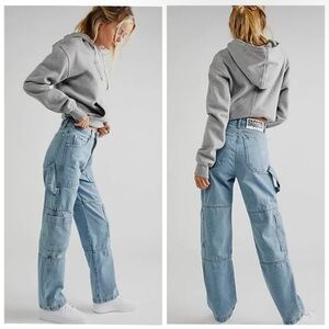 The Ragged Priest Combat High Rise Jeans Blue Size 26